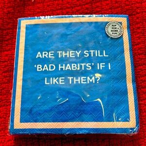 20 3-ply cocktail napkins